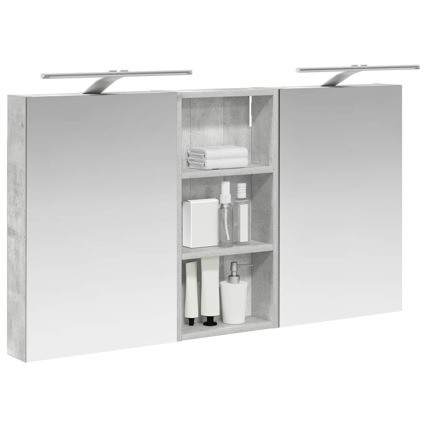 vidaXL Bathroom Cabinet Set 3 pcs 110 x 10.5 x 60.5 cm Engineered wood