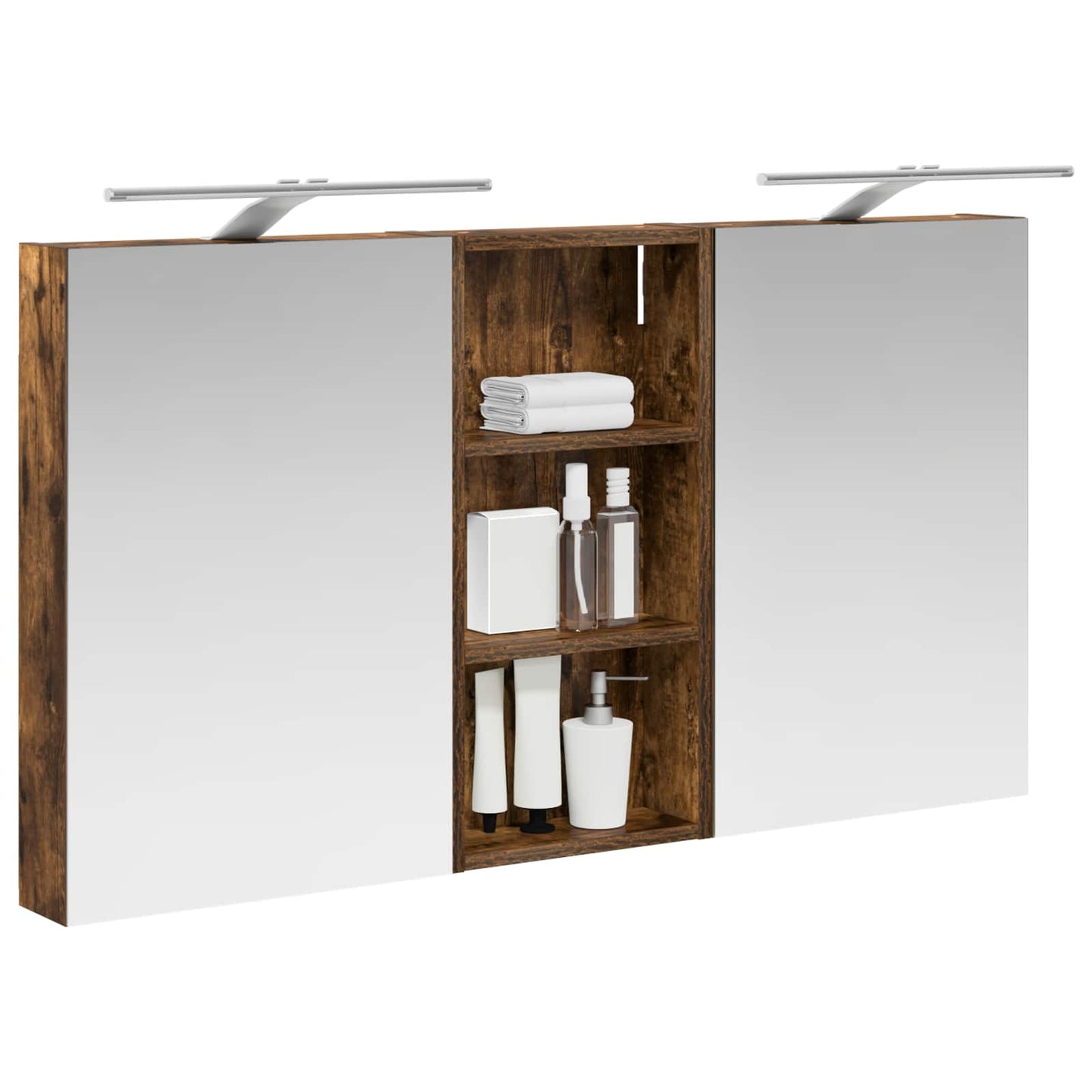 vidaXL Bathroom Cabinet Set 3 pcs 110 x 10.5 x 60.5 cm Engineered wood