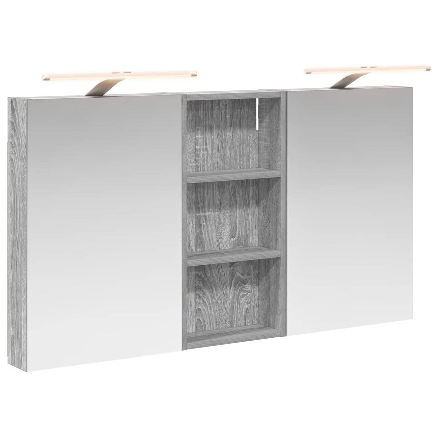 vidaXL Bathroom Cabinet Set 3 pcs 110 x 10.5 x 60.5 cm Engineered wood