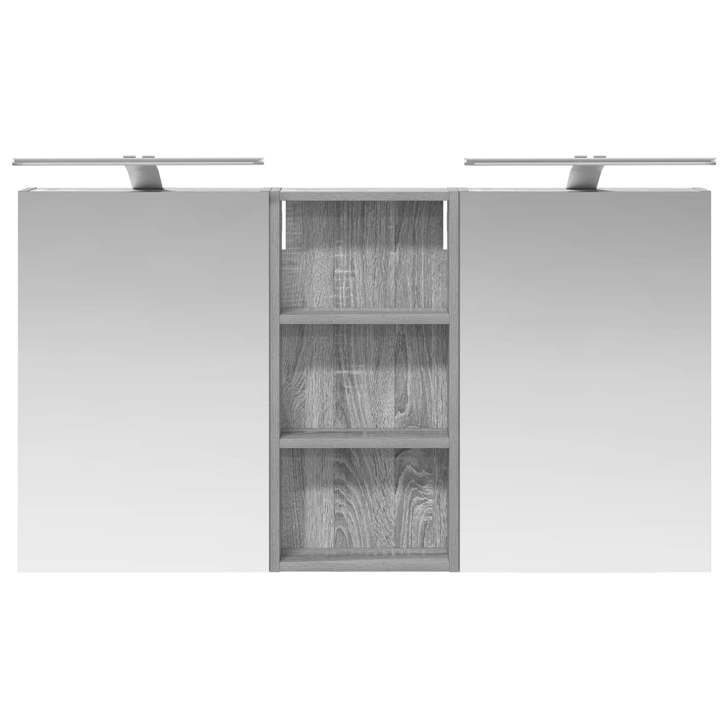 vidaXL Bathroom Cabinet Set 3 pcs 110 x 10.5 x 60.5 cm Engineered wood