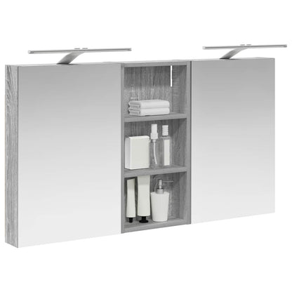 vidaXL Bathroom Cabinet Set 3 pcs 110 x 10.5 x 60.5 cm Engineered wood