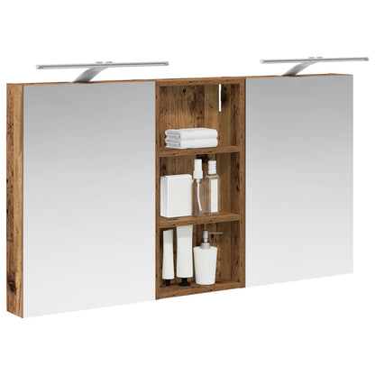 vidaXL Bathroom Cabinet Set 3 pcs 110 x 10.5 x 60.5 cm Engineered wood