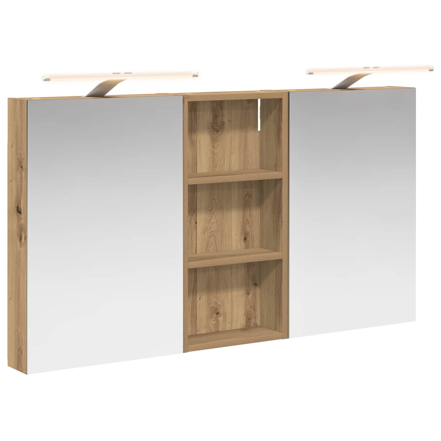 vidaXL Bathroom Cabinet Set 3 pcs 110 x 10.5 x 60.5 cm Engineered wood