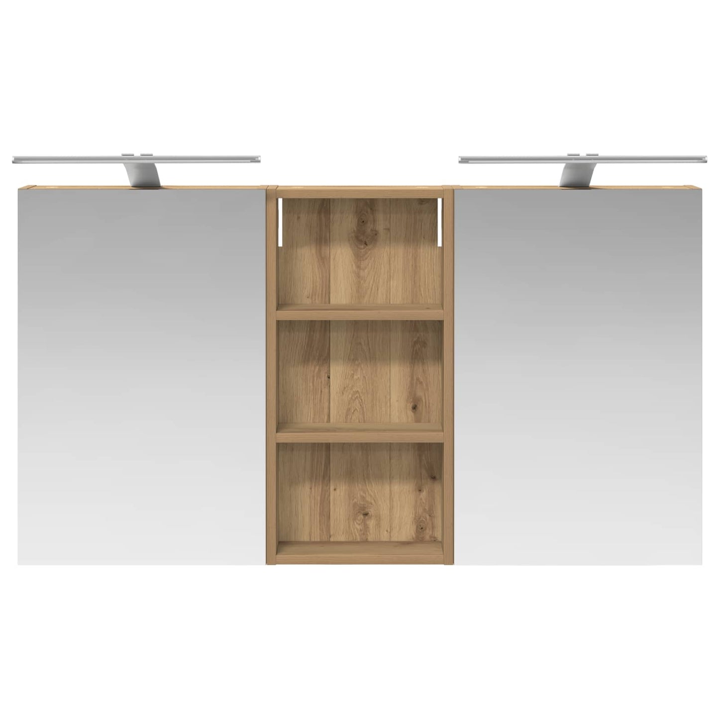 vidaXL Bathroom Cabinet Set 3 pcs 110 x 10.5 x 60.5 cm Engineered wood