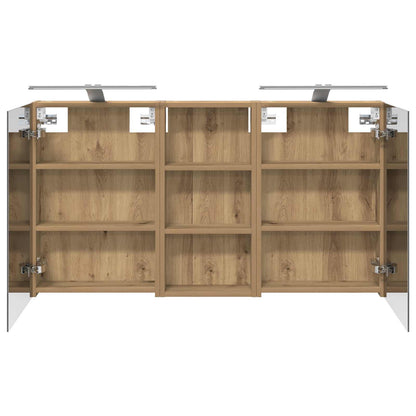 vidaXL Bathroom Cabinet Set 3 pcs 110 x 10.5 x 60.5 cm Engineered wood