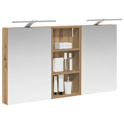 vidaXL Bathroom Cabinet Set 3 pcs 110 x 10.5 x 60.5 cm Engineered wood