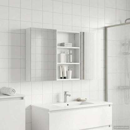 vidaXL Bathroom Cabinet Set 3 pcs 120 x 10.5 x 60.5 cm Engineered wood