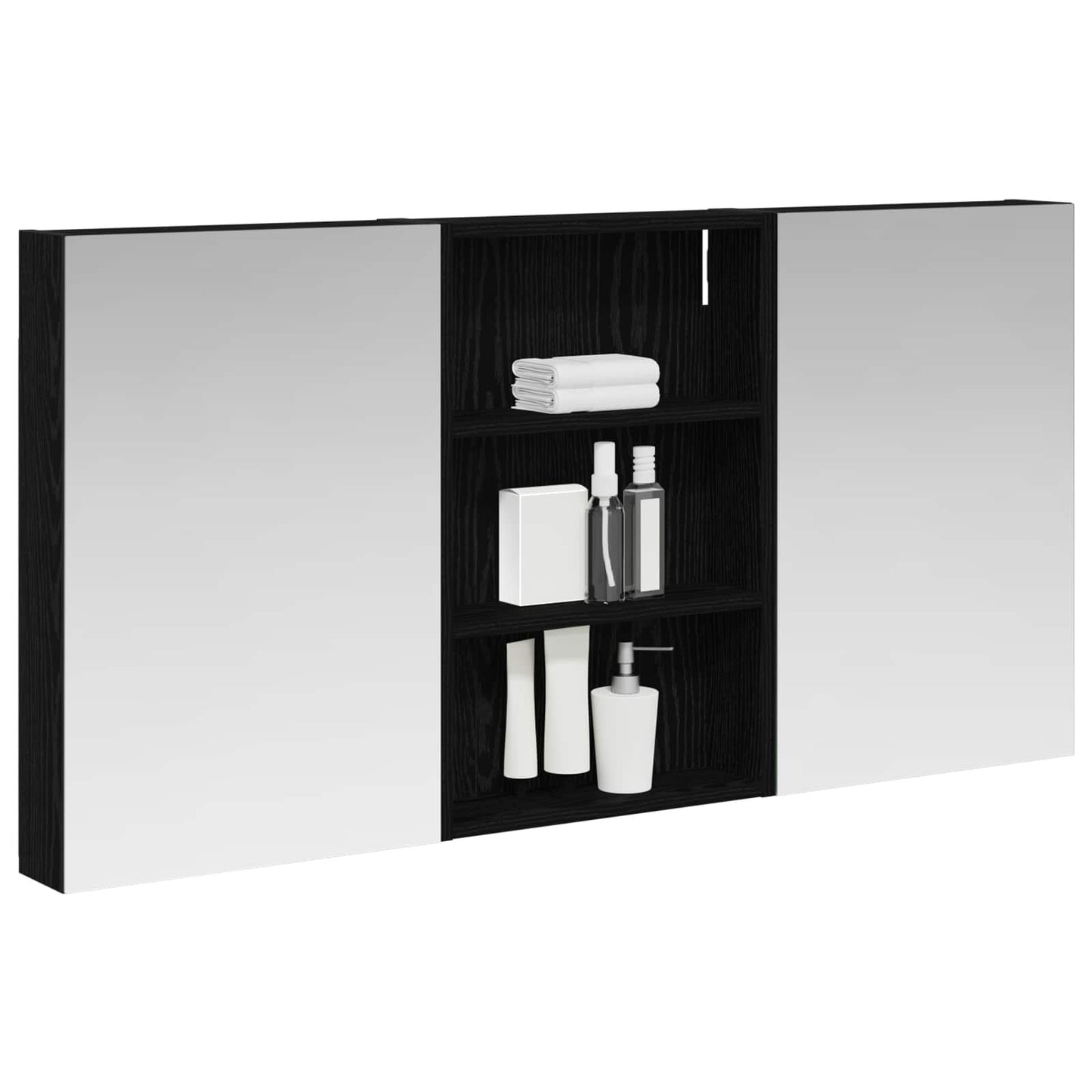 vidaXL Bathroom Cabinet Set 3 pcs 120 x 10.5 x 60.5 cm Engineered wood