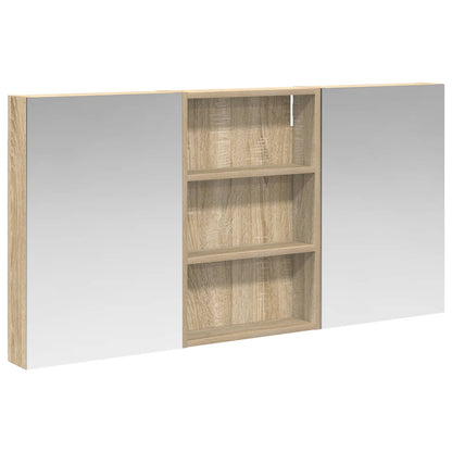vidaXL Bathroom Cabinet Set 3 pcs 120 x 10.5 x 60.5 cm Engineered wood
