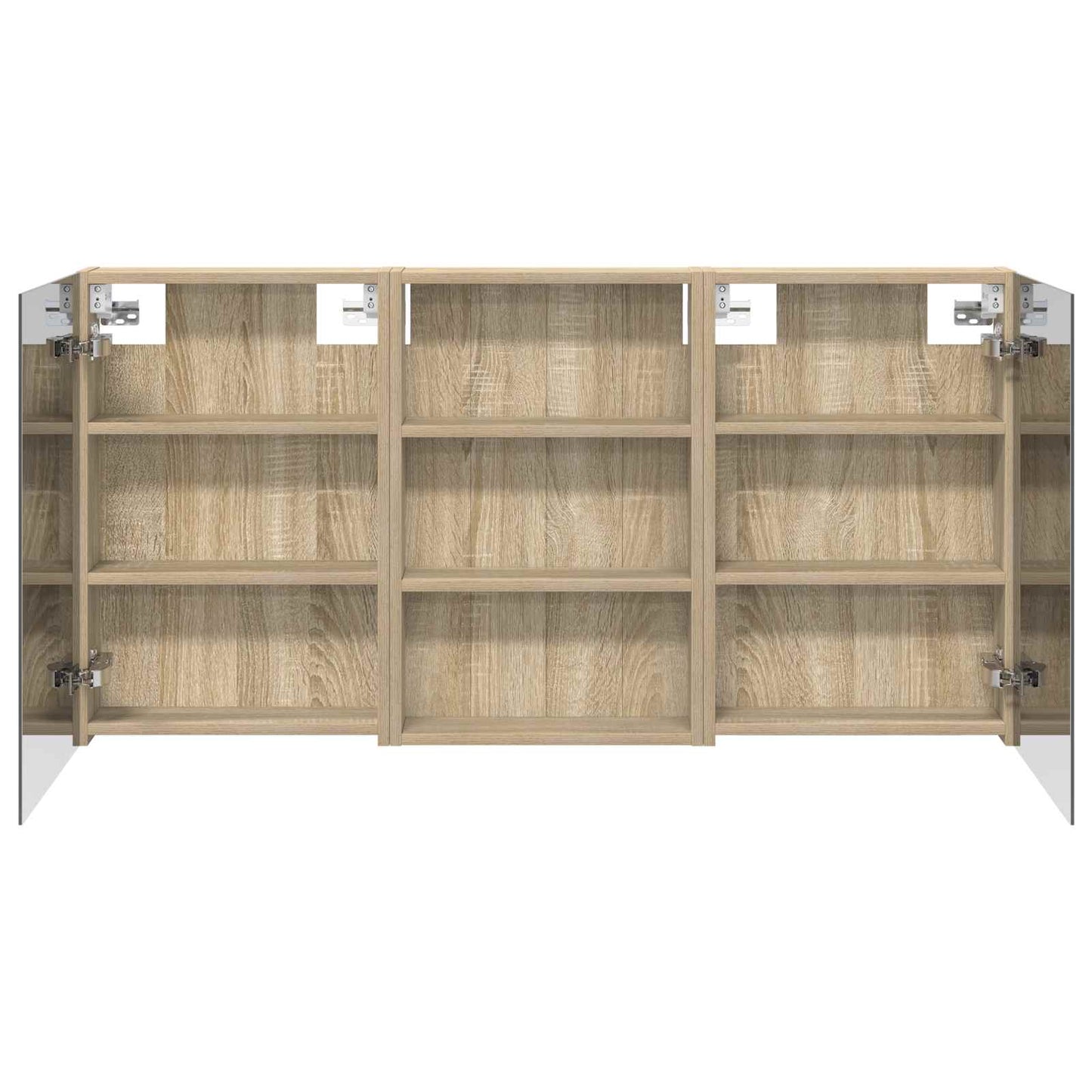 vidaXL Bathroom Cabinet Set 3 pcs 120 x 10.5 x 60.5 cm Engineered wood