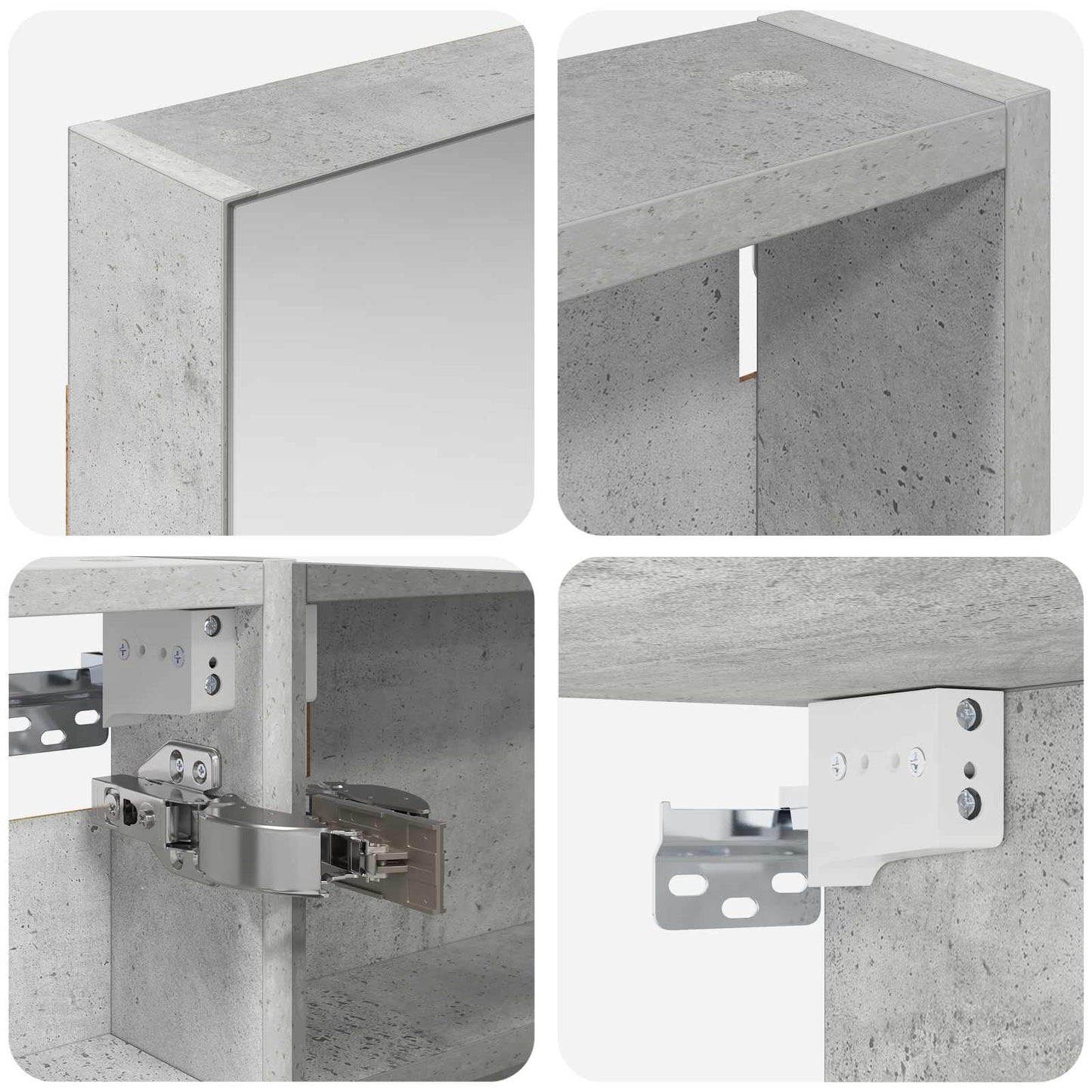 vidaXL Bathroom Cabinet Set 3 pcs 120 x 10.5 x 60.5 cm Engineered wood