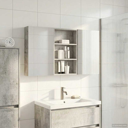 vidaXL Bathroom Cabinet Set 3 pcs 120 x 10.5 x 60.5 cm Engineered wood