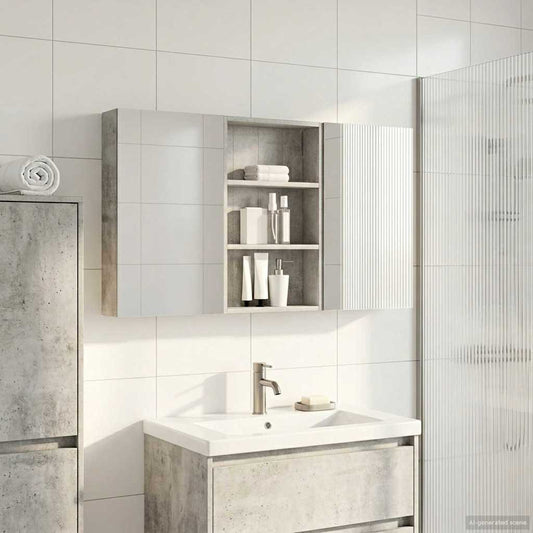vidaXL Bathroom Cabinet Set 3 pcs 120 x 10.5 x 60.5 cm Engineered wood