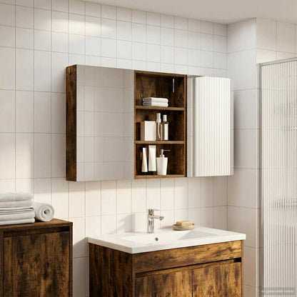vidaXL Bathroom Cabinet Set 3 pcs 120 x 10.5 x 60.5 cm Engineered wood