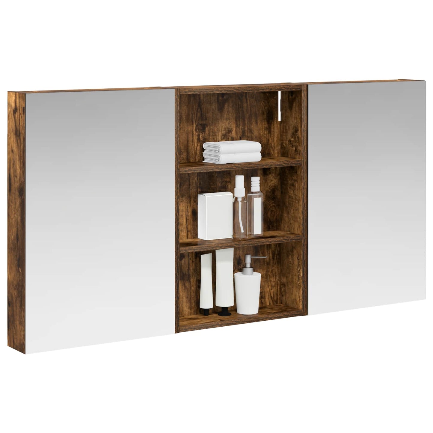 vidaXL Bathroom Cabinet Set 3 pcs 120 x 10.5 x 60.5 cm Engineered wood