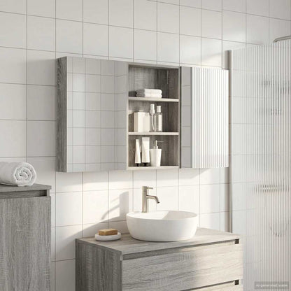vidaXL Bathroom Cabinet Set 3 pcs 120 x 10.5 x 60.5 cm Engineered wood