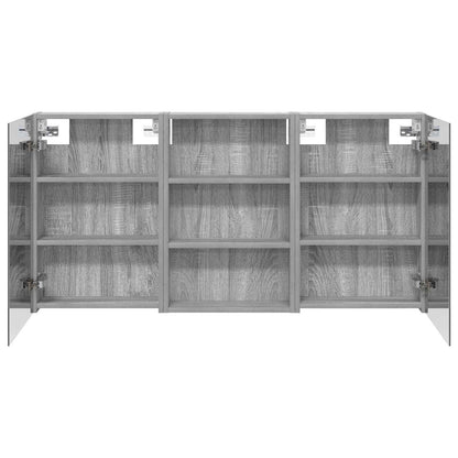 vidaXL Bathroom Cabinet Set 3 pcs 120 x 10.5 x 60.5 cm Engineered wood