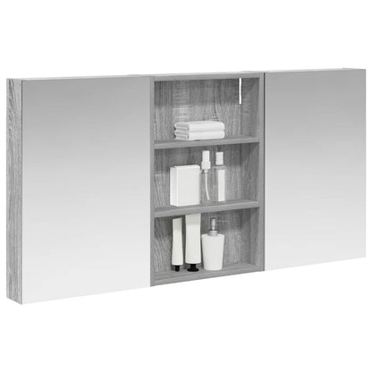 vidaXL Bathroom Cabinet Set 3 pcs 120 x 10.5 x 60.5 cm Engineered wood