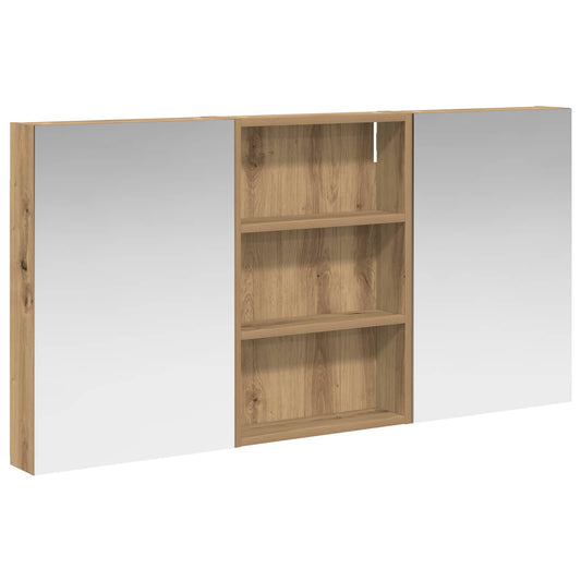 vidaXL Bathroom Cabinet Set 3 pcs 120 x 10.5 x 60.5 cm Engineered wood
