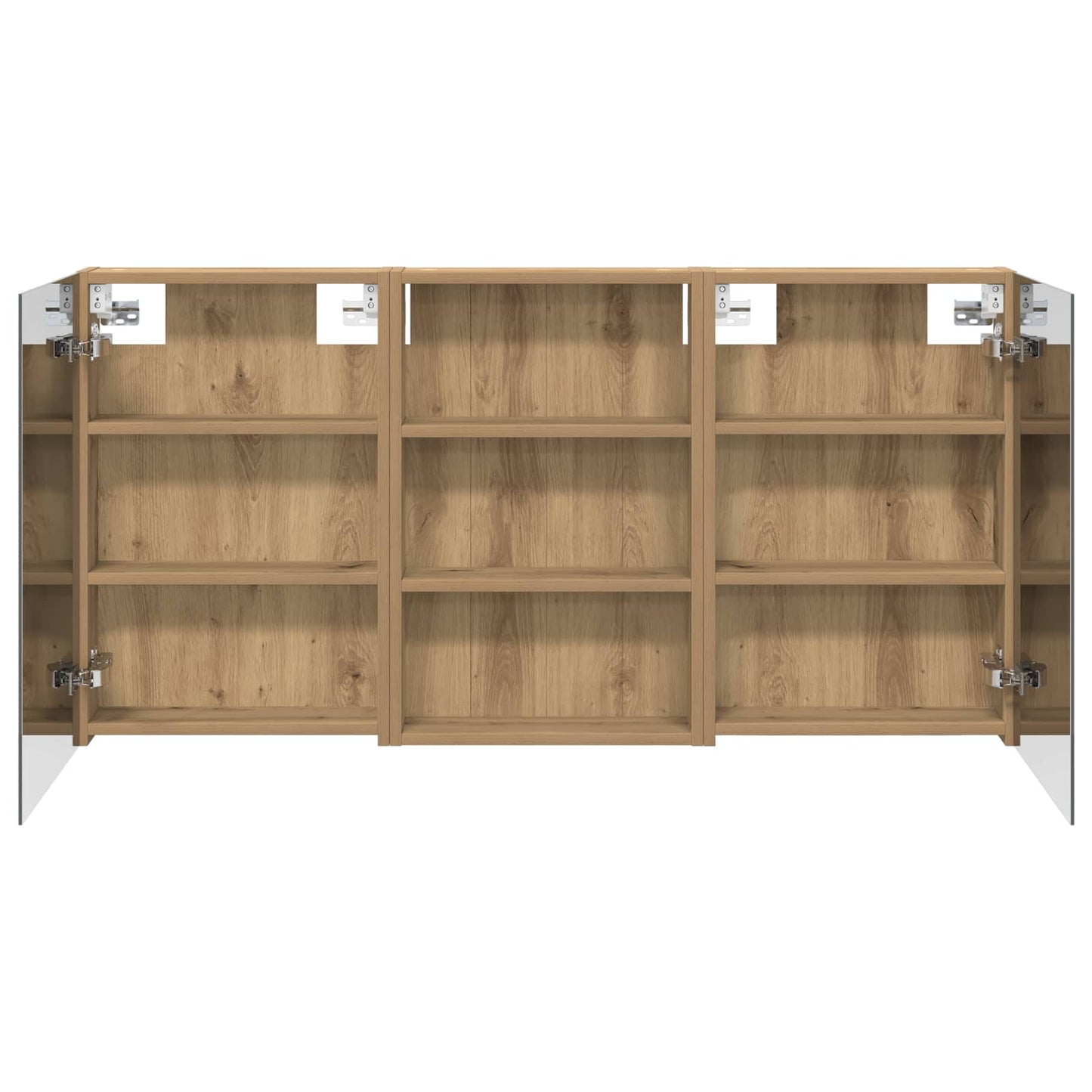 vidaXL Bathroom Cabinet Set 3 pcs 120 x 10.5 x 60.5 cm Engineered wood