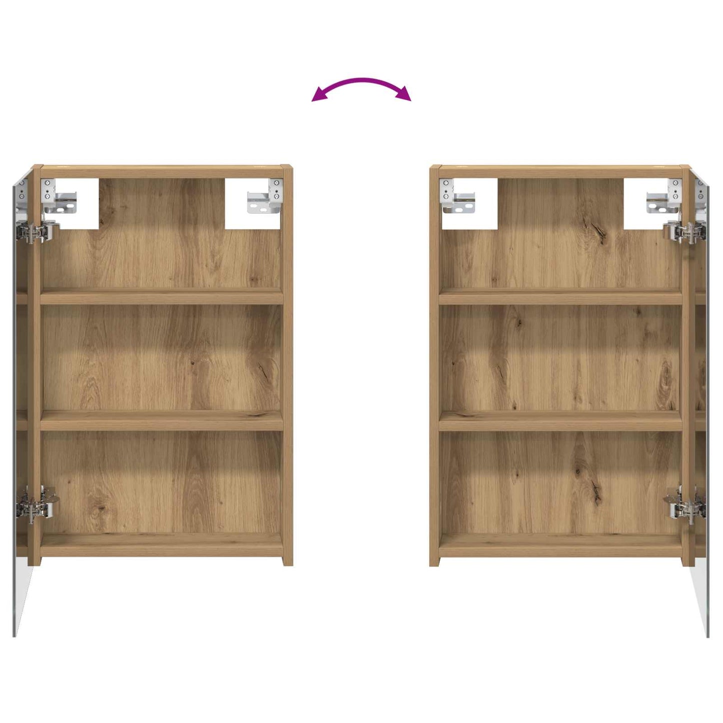 vidaXL Bathroom Cabinet Set 3 pcs 120 x 10.5 x 60.5 cm Engineered wood