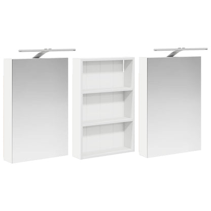 vidaXL Bathroom Cabinet Set 3 pcs 120 x 10.5 x 60.5 cm Engineered wood