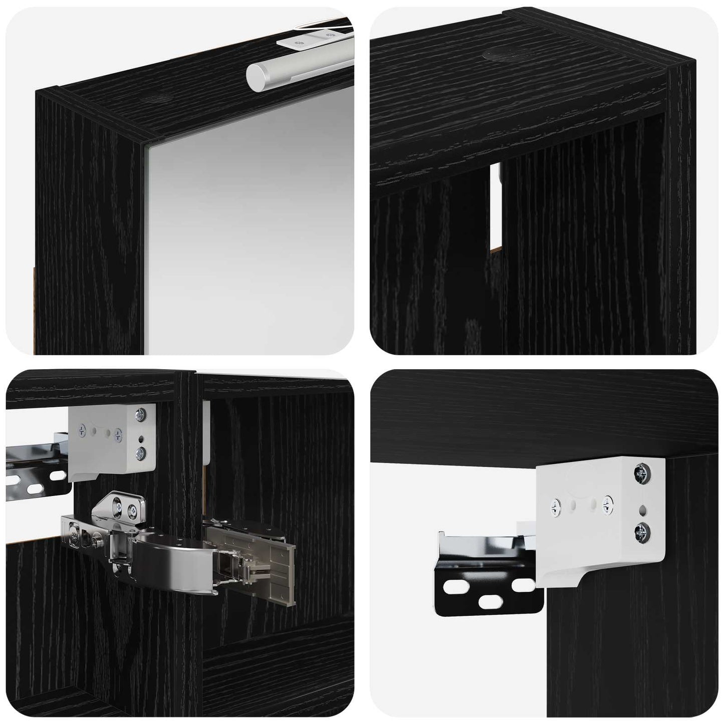 vidaXL Bathroom Cabinet Set 3 pcs 120 x 10.5 x 60.5 cm Engineered wood