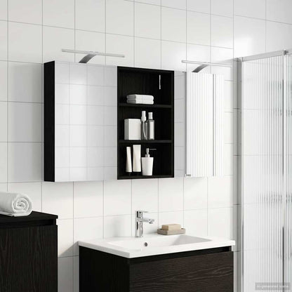 vidaXL Bathroom Cabinet Set 3 pcs 120 x 10.5 x 60.5 cm Engineered wood
