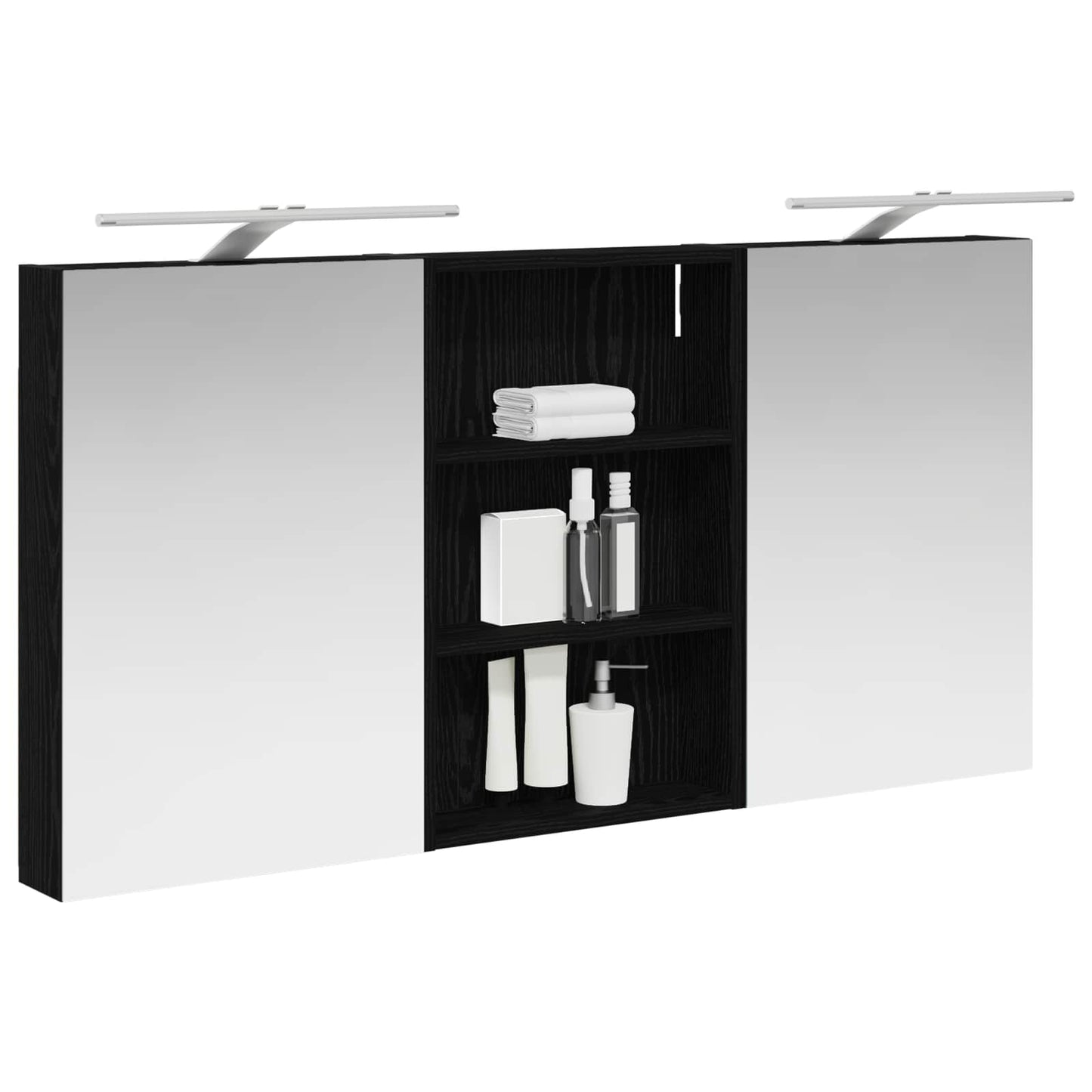 vidaXL Bathroom Cabinet Set 3 pcs 120 x 10.5 x 60.5 cm Engineered wood