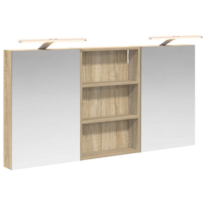 vidaXL Bathroom Cabinet Set 3 pcs 120 x 10.5 x 60.5 cm Engineered wood