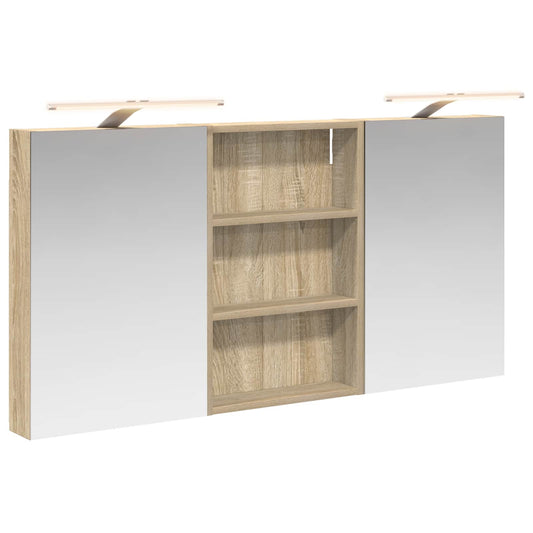 vidaXL Bathroom Cabinet Set 3 pcs 120 x 10.5 x 60.5 cm Engineered wood