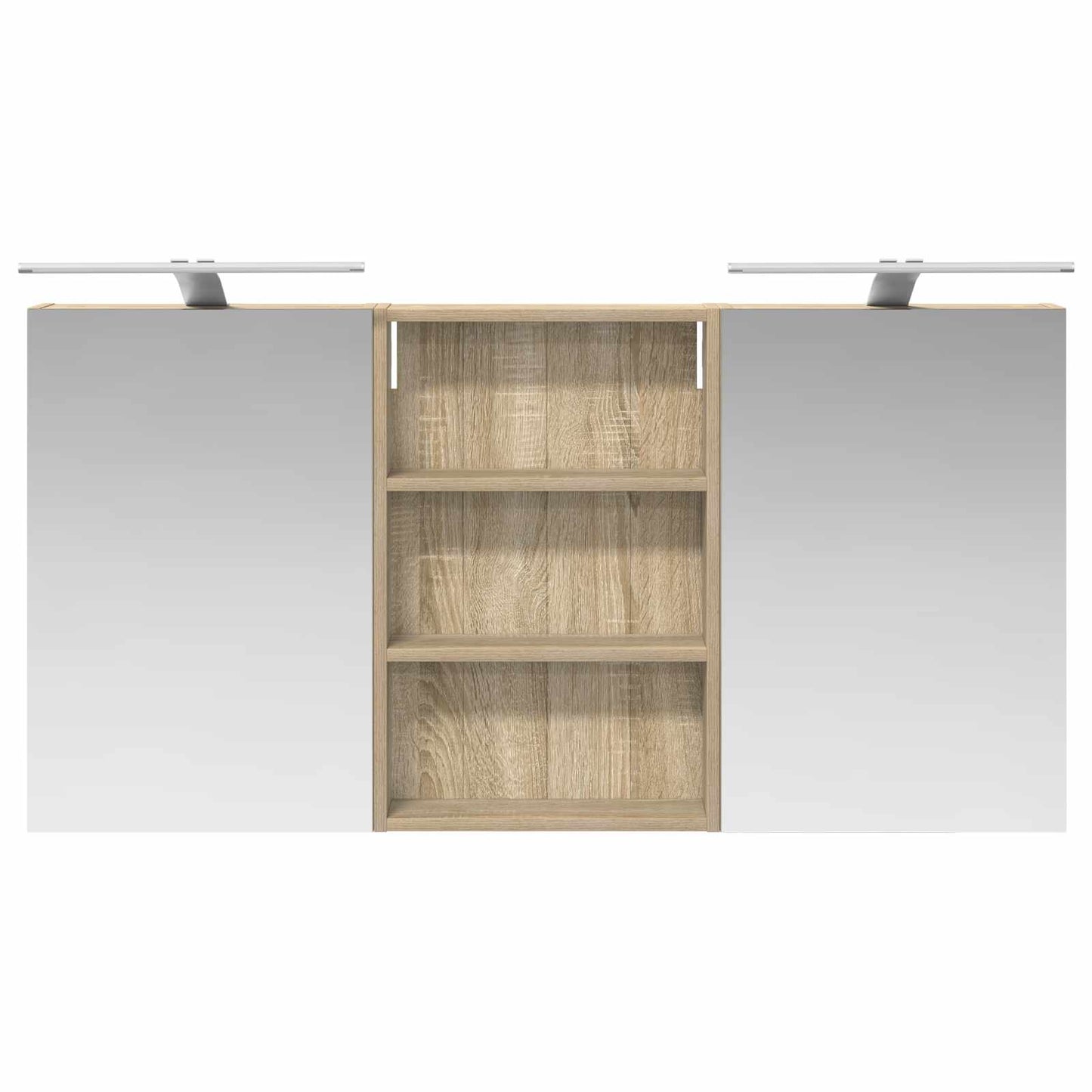 vidaXL Bathroom Cabinet Set 3 pcs 120 x 10.5 x 60.5 cm Engineered wood