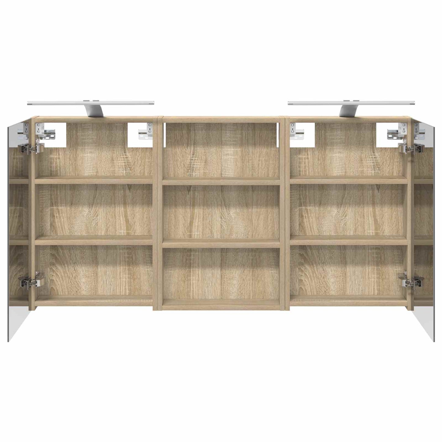 vidaXL Bathroom Cabinet Set 3 pcs 120 x 10.5 x 60.5 cm Engineered wood