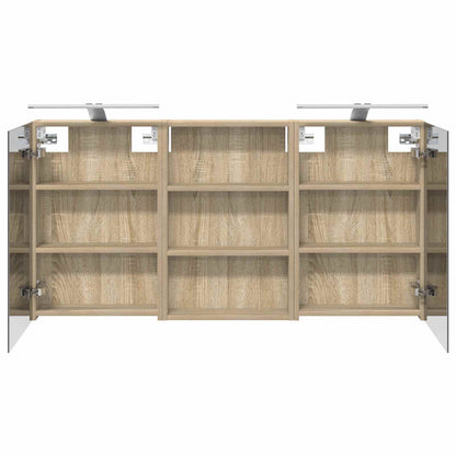 vidaXL Bathroom Cabinet Set 3 pcs 120 x 10.5 x 60.5 cm Engineered wood
