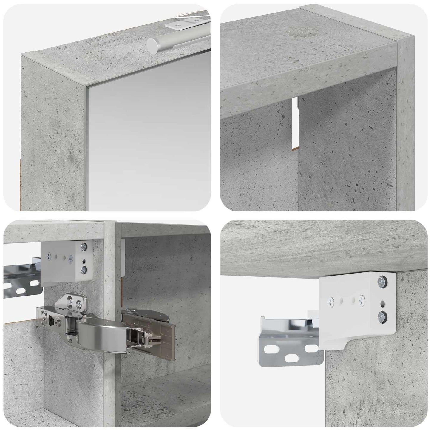 vidaXL Bathroom Cabinet Set 3 pcs 120 x 10.5 x 60.5 cm Engineered wood