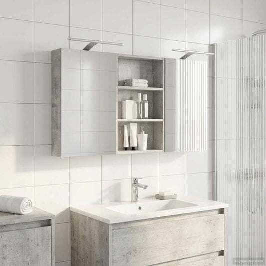 vidaXL Bathroom Cabinet Set 3 pcs 120 x 10.5 x 60.5 cm Engineered wood