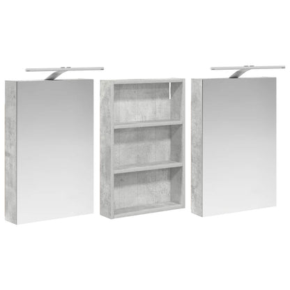 vidaXL Bathroom Cabinet Set 3 pcs 120 x 10.5 x 60.5 cm Engineered wood