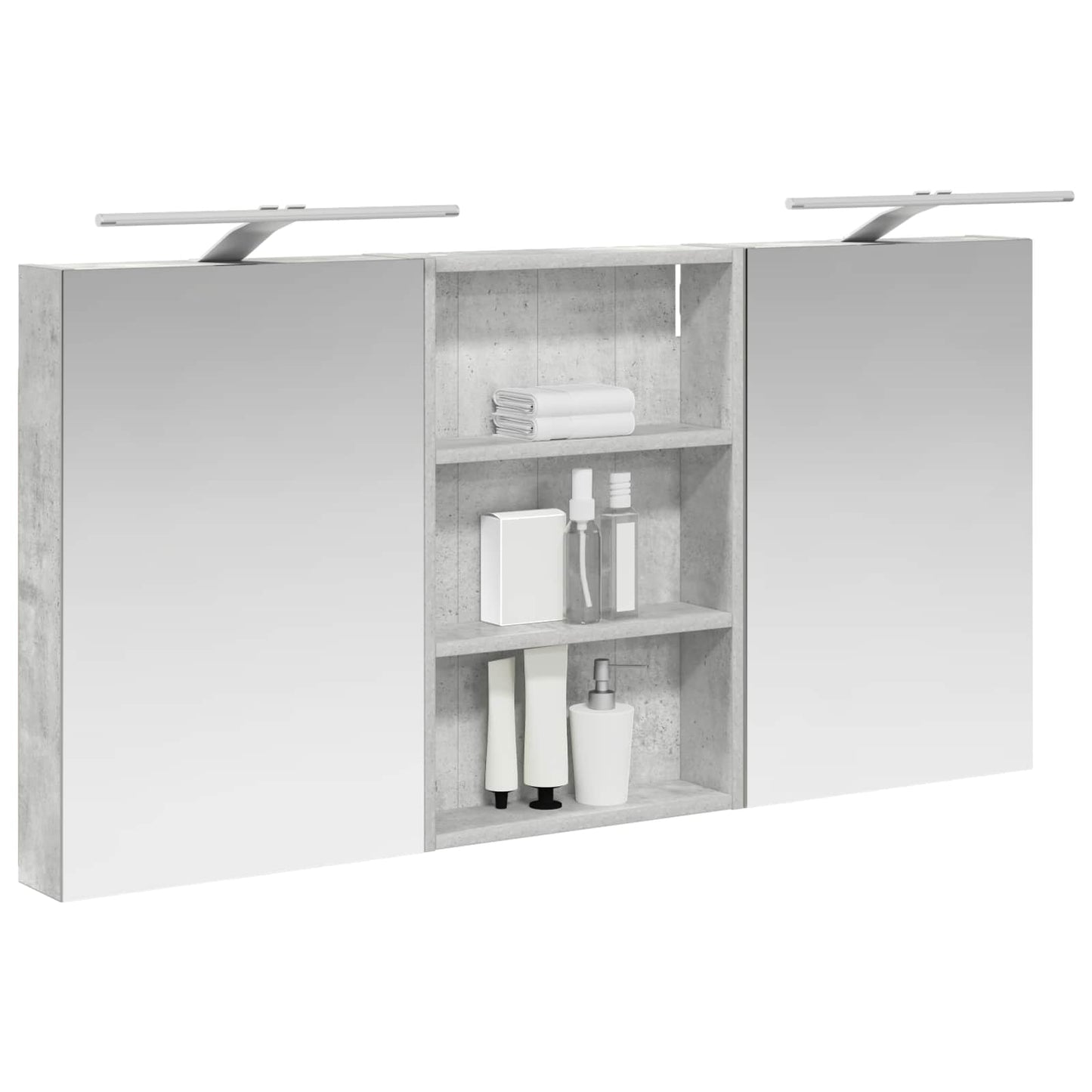 vidaXL Bathroom Cabinet Set 3 pcs 120 x 10.5 x 60.5 cm Engineered wood