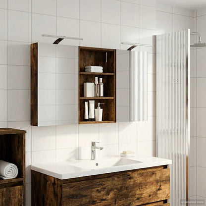 vidaXL Bathroom Cabinet Set 3 pcs 120 x 10.5 x 60.5 cm Engineered wood