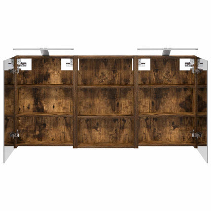vidaXL Bathroom Cabinet Set 3 pcs 120 x 10.5 x 60.5 cm Engineered wood