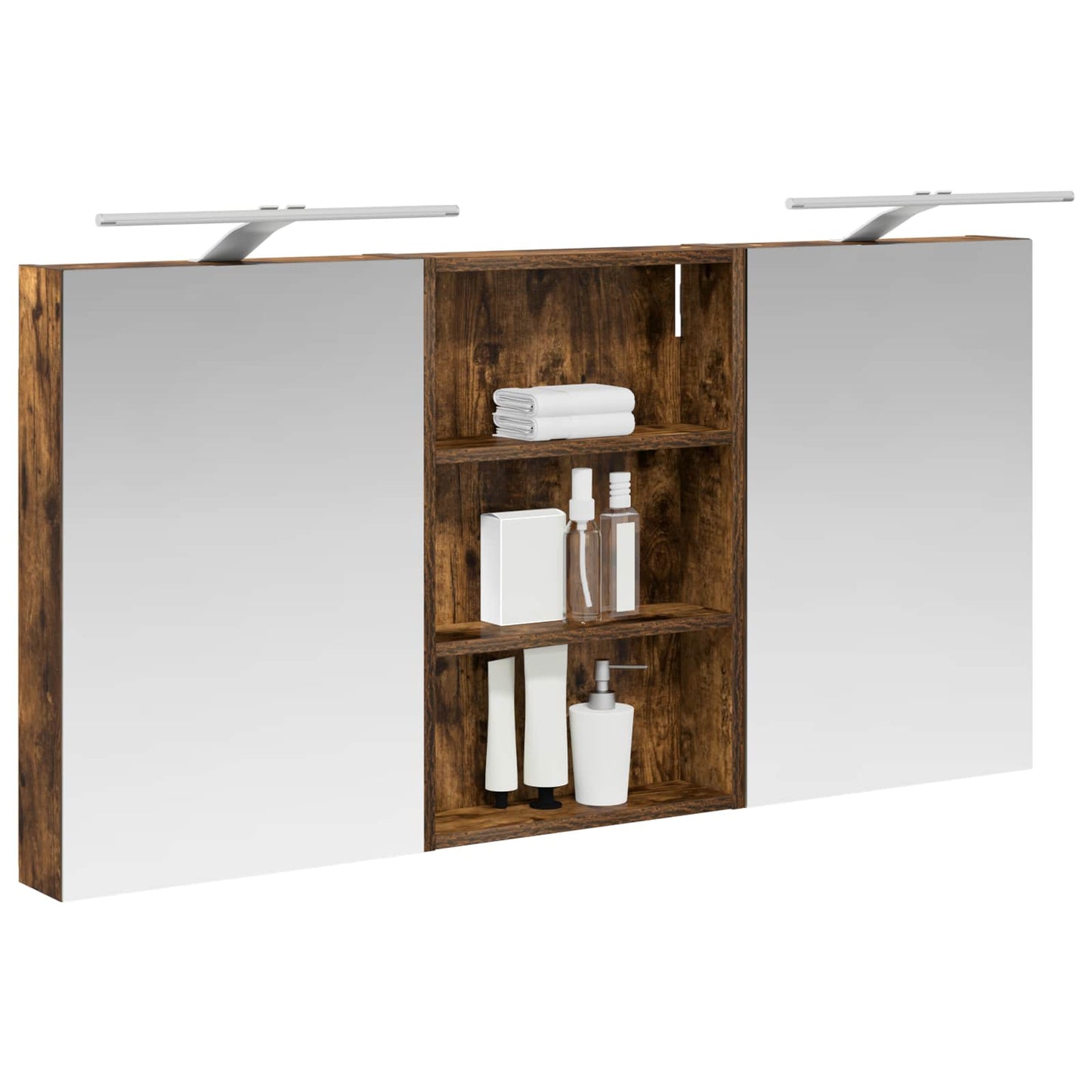 vidaXL Bathroom Cabinet Set 3 pcs 120 x 10.5 x 60.5 cm Engineered wood