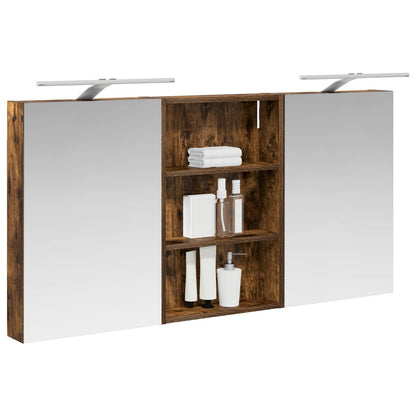 vidaXL Bathroom Cabinet Set 3 pcs 120 x 10.5 x 60.5 cm Engineered wood