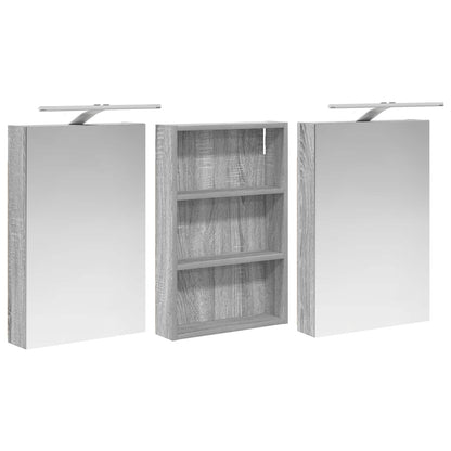 vidaXL Bathroom Cabinet Set 3 pcs 120 x 10.5 x 60.5 cm Engineered wood