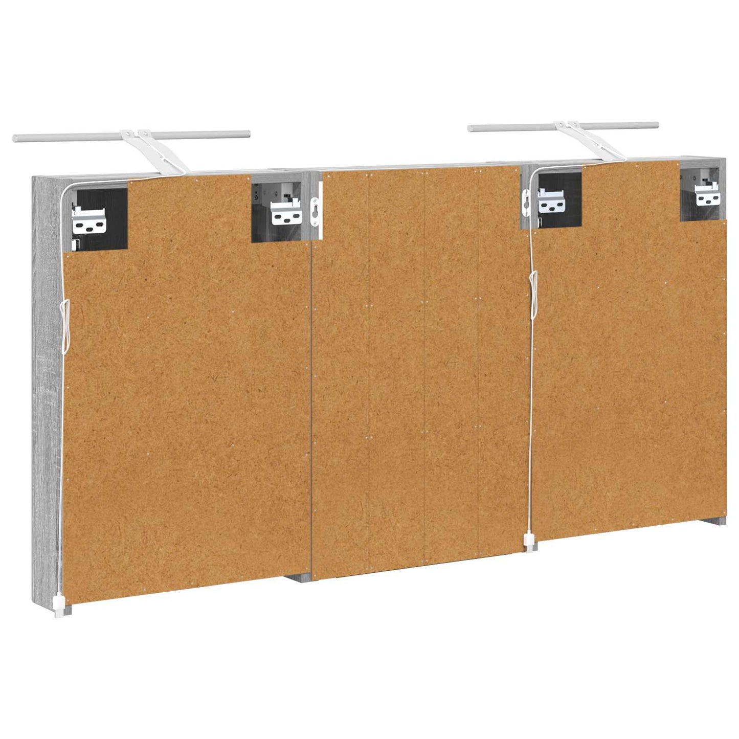 vidaXL Bathroom Cabinet Set 3 pcs 120 x 10.5 x 60.5 cm Engineered wood