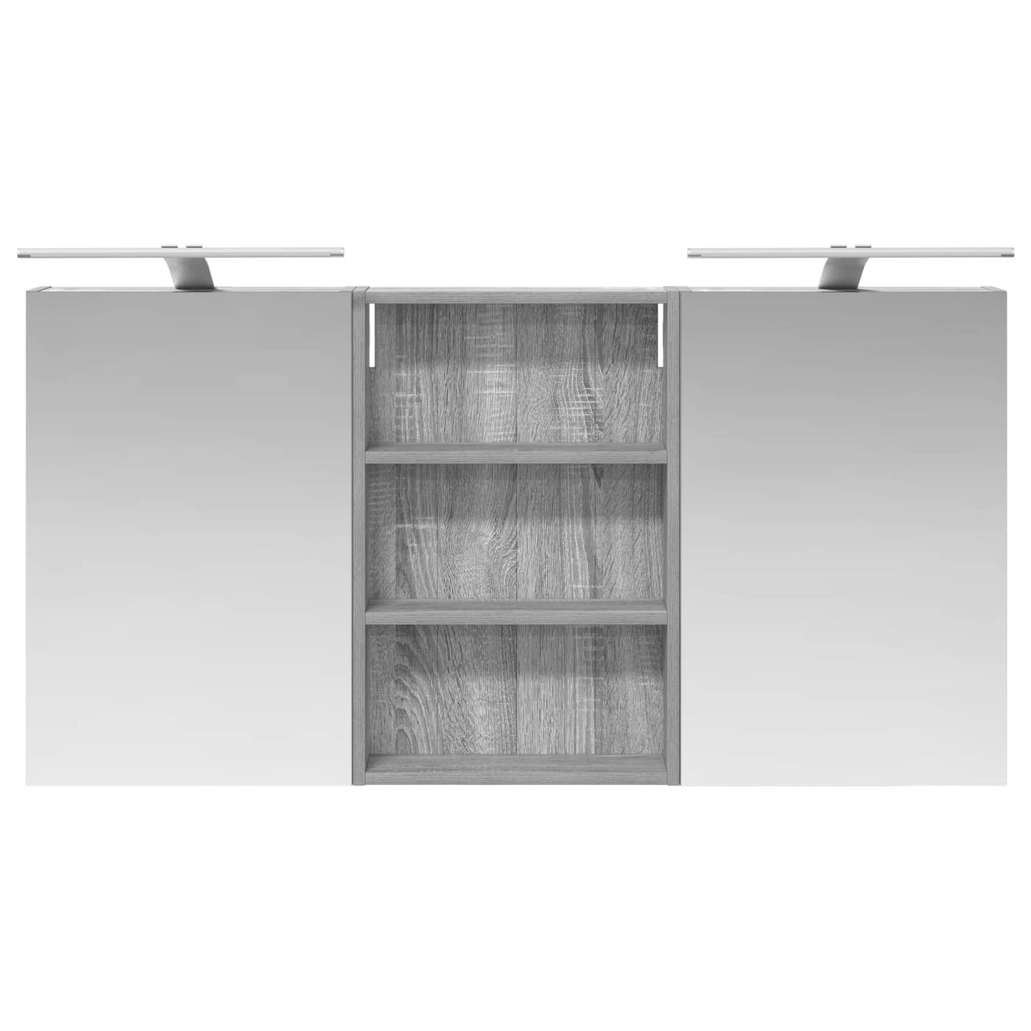 vidaXL Bathroom Cabinet Set 3 pcs 120 x 10.5 x 60.5 cm Engineered wood