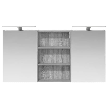 vidaXL Bathroom Cabinet Set 3 pcs 120 x 10.5 x 60.5 cm Engineered wood