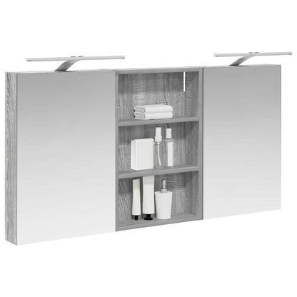 vidaXL Bathroom Cabinet Set 3 pcs 120 x 10.5 x 60.5 cm Engineered wood