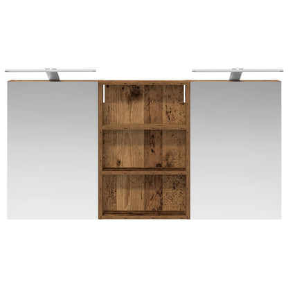 vidaXL Bathroom Cabinet Set 3 pcs 120 x 10.5 x 60.5 cm Engineered wood