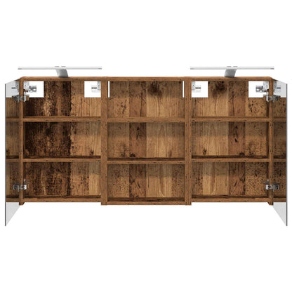 vidaXL Bathroom Cabinet Set 3 pcs 120 x 10.5 x 60.5 cm Engineered wood