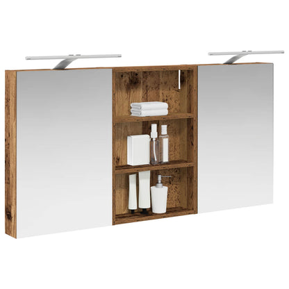 vidaXL Bathroom Cabinet Set 3 pcs 120 x 10.5 x 60.5 cm Engineered wood